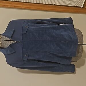 Alfred Dunner teal corduroy jacket
